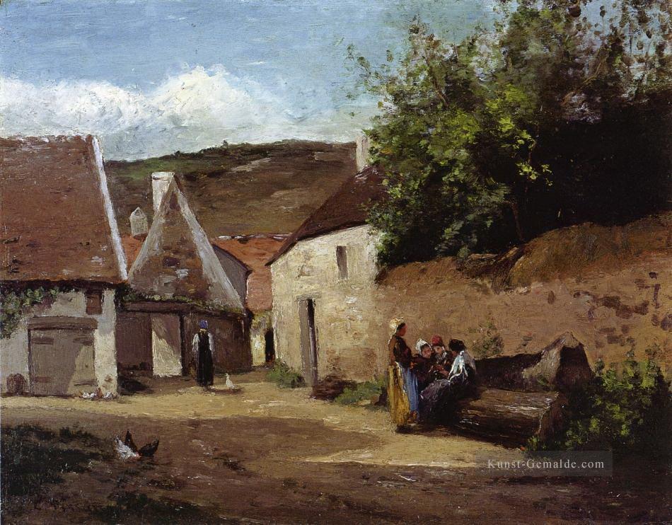Dorf Ecke 1863 1 Camille Pissarro Ölgemälde